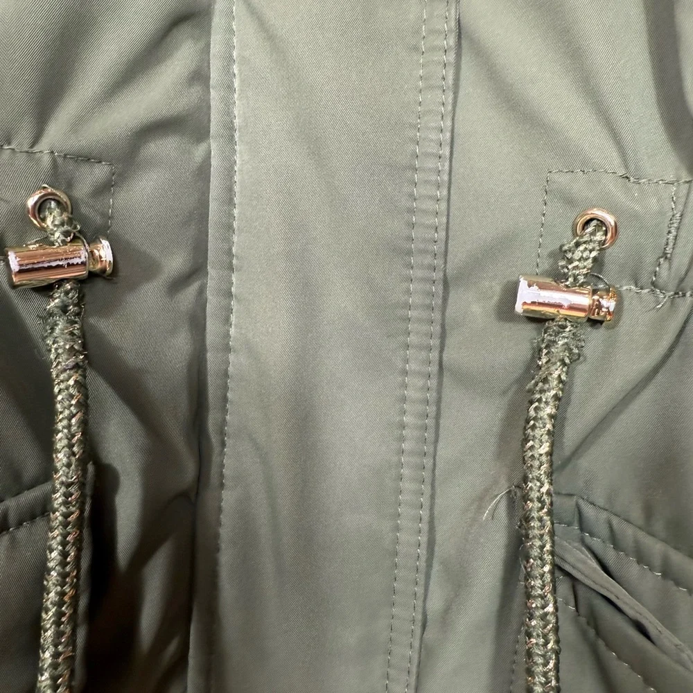 Olive Green Kids Raincoat